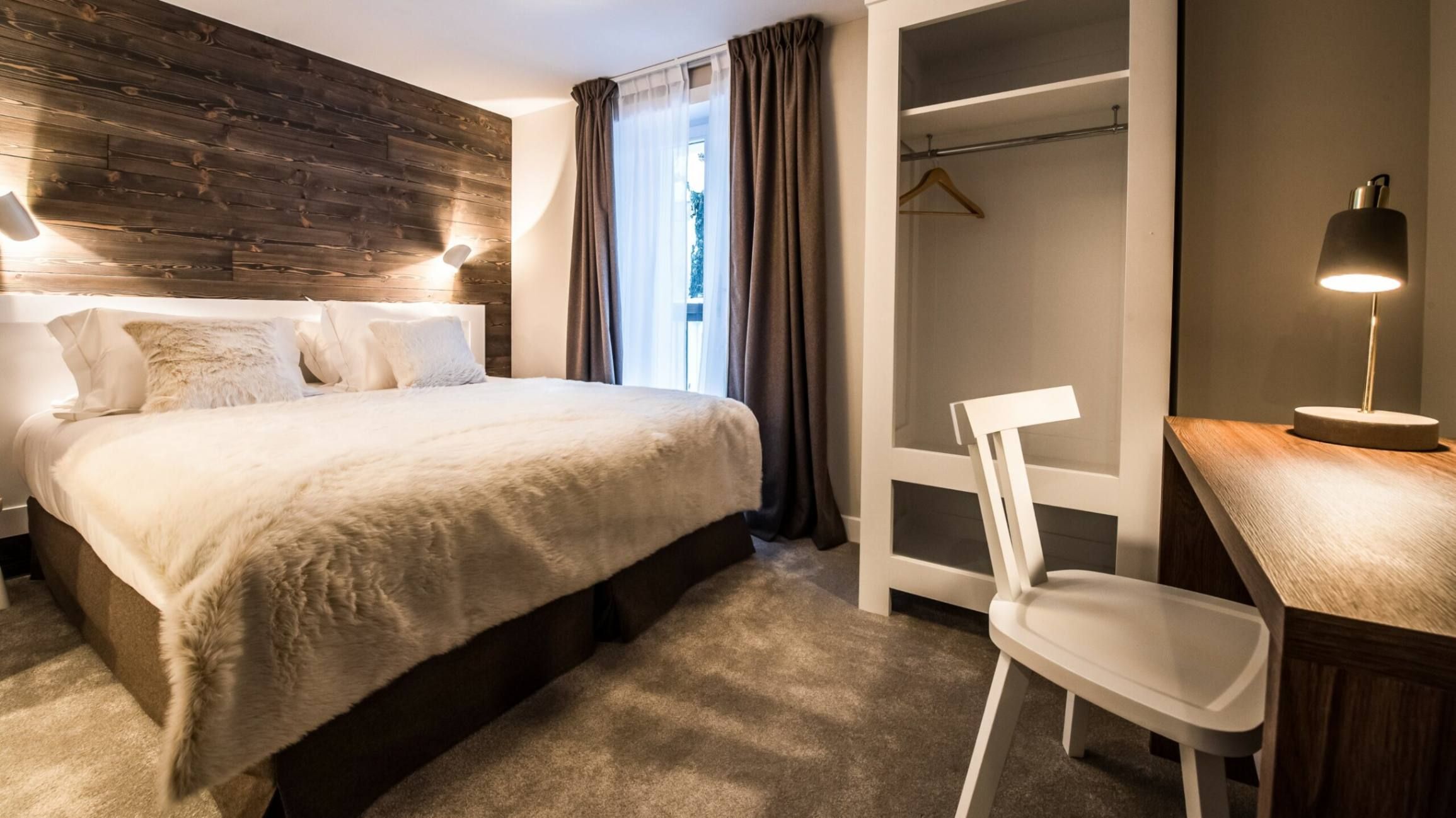 Chambre cosy avec lit double 