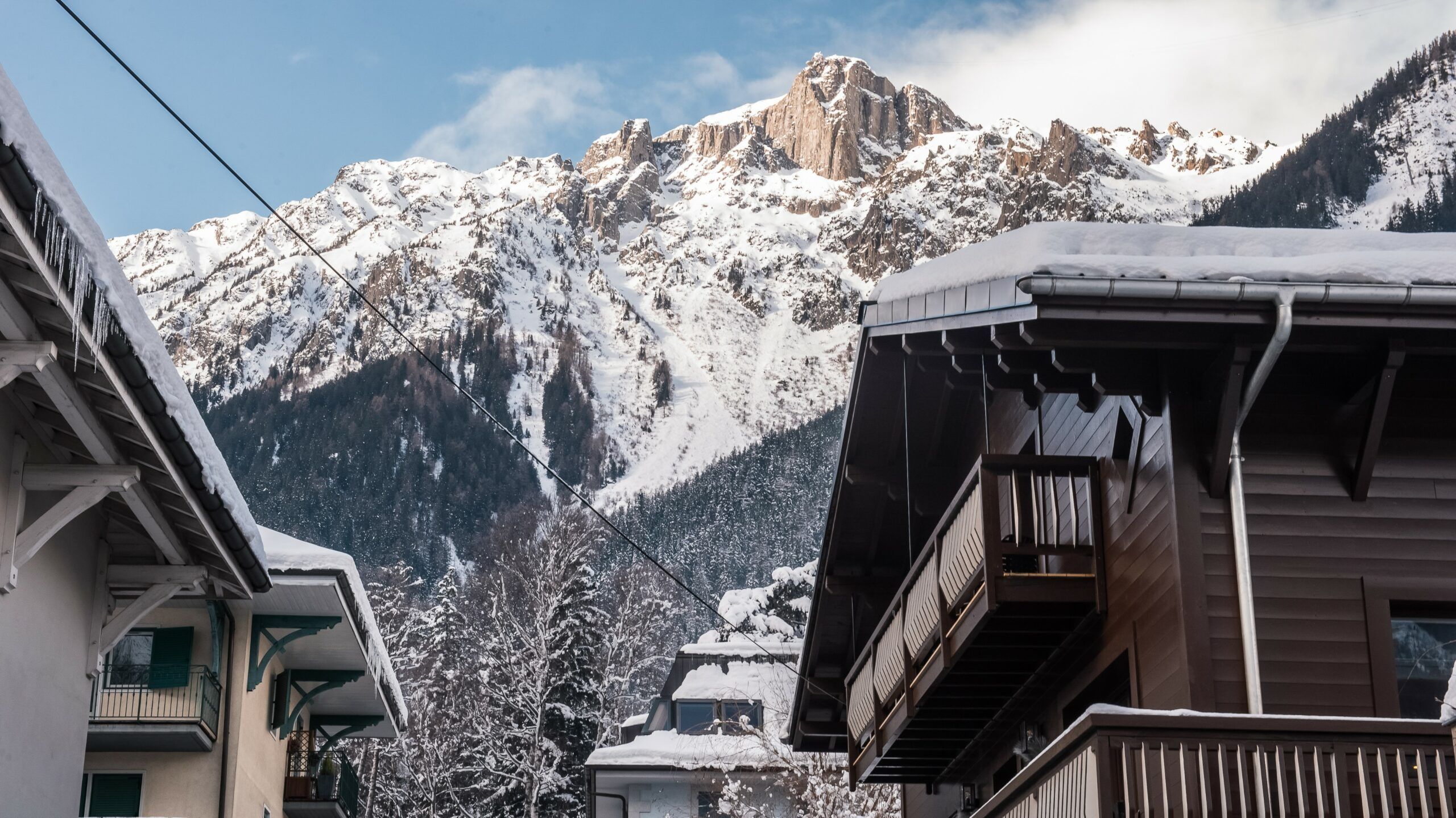 Chalet Whymper Chamonix vue sur les montagnes